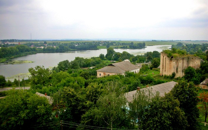 View of the river from Medzhybizh tower